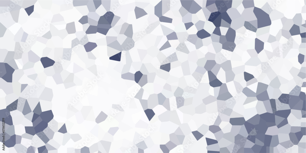 Poster light blue ash broken quartz stained glass background with white lines. voronoi diagram background. 