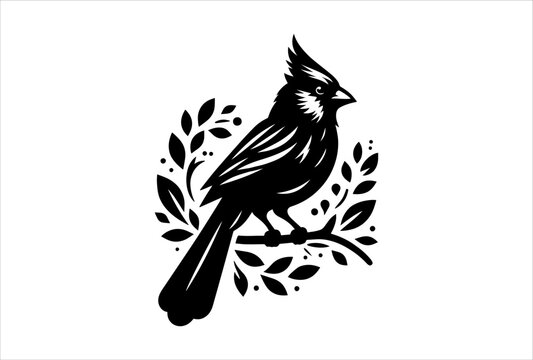 recommend clip art: blue jay bird on a branch vector design.