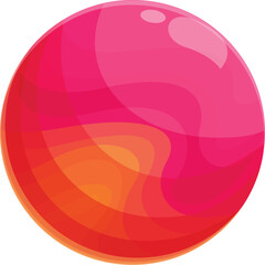 Modern abstract round shape with a red and orange gradient, perfect for any design project