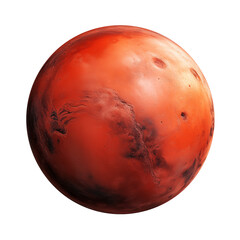 Fototapeta premium mars transparent background