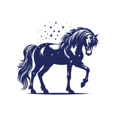 horse silhouette vector Clip art isolated design illustration