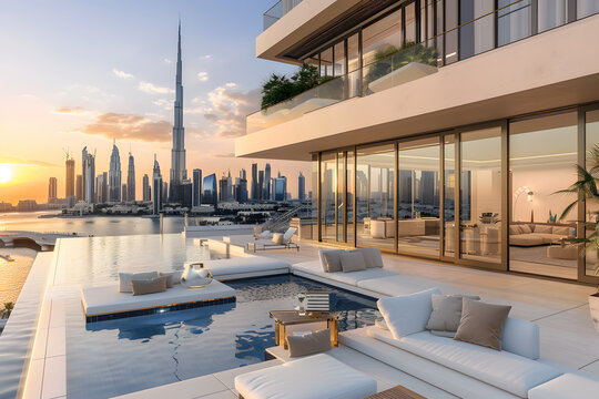 dubai skyline infinity pool appartment property for sale 2030	