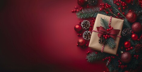 christmas tree with gift boxes