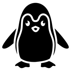 Toy Penguin Icon Element For Design