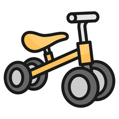 Balance Bike Icon Element For Design