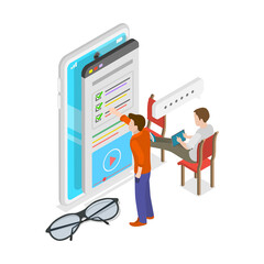 3D Isometric Flat  Illustration of Customer Feedback. Item 2