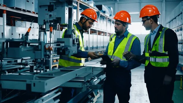 capable male engineers with excellent warehousing abilities workshop for employees in the manufacturing industry,