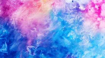 Fototapeta premium A vibrant abstract art background featuring swirling colors of pink and blue with white specks