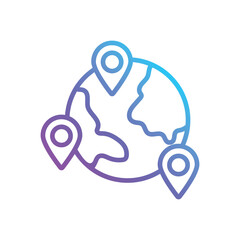 World Map vector icon