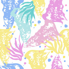 Seamless background, in pastel colors, delicate colors, sea background. Abstract background. Vector illustration