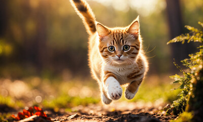 cat , beautiful run