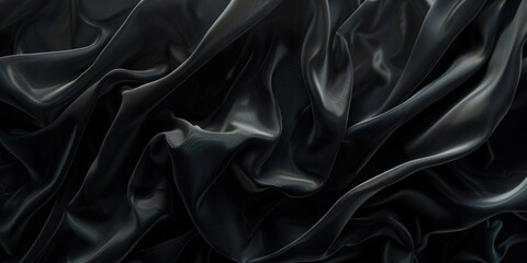 Fototapeta premium A close-up shot of black fabric texture