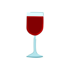 red wine glass cartoon. vine summer, cheese beverage, champagne dinner red wine glass sign. isolated symbol vector illustration
