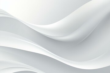 A smooth and elegant scene with white and light gray waves forming abstract, soft folds.
