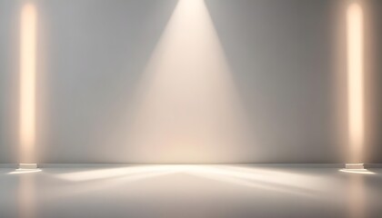 Obraz premium Product presentation background with lights and shadows with light colours