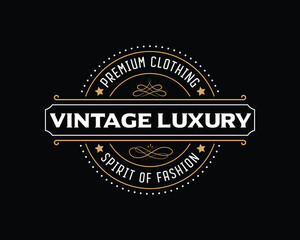 Obraz premium Handwriting Lettering Vintage logo design with retro style label