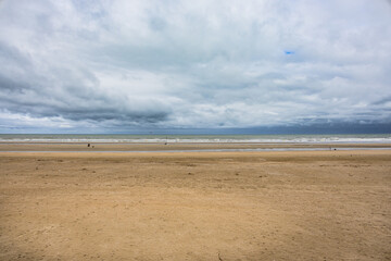La plage de sable de Deauville