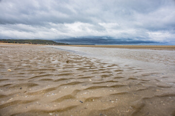 Obraz premium La plage de sable de Deauville