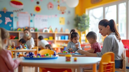 Engaging Activities at Women Veterans' Daycare