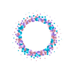 Abstract composition with 3d spheres. Pearls. Photo frame. Eps 10