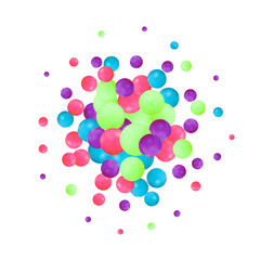 Vector illustration for your design. Luxurious beautiful background with yellow spheres. Natural pearls with highlights. Eps 10