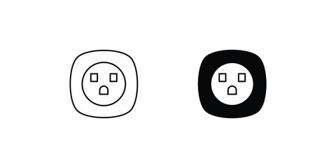 socket set icon with white background vector stock illustration