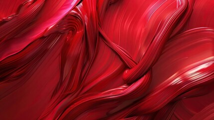 An intricate abstract background with fluid, dynamic lines in a monochromatic scheme of rich reds, capturing the essence of smooth, flowing paint.
