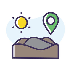 Desert vector icon