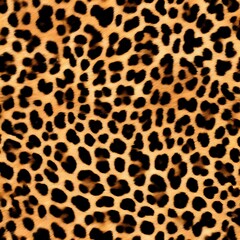 Fototapeta premium leopard skin texture fluffy background animal print on textiles