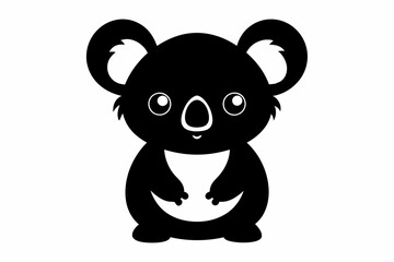 Funny cute Koala Bear vector art illustration 