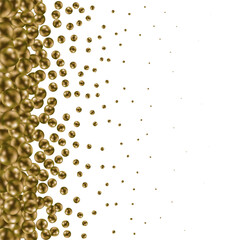 Vector illustration for your design. Luxurious beautiful background with yellow spheres. Natural pearls with highlights. Eps 10