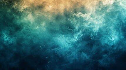 Fototapeta premium Ethereal Blend of Blue and Orange Smoke