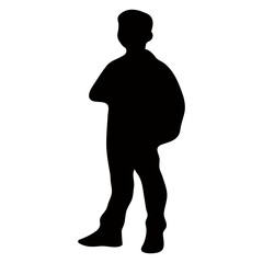 School Kids Silhouette