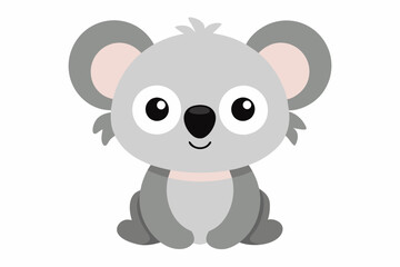 Funny cute Koala Bear vector art illustration