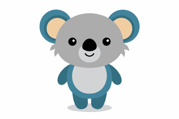 Funny cute Koala Bear vector art illustration