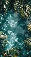 Fototapeta premium summer pool background shot top down