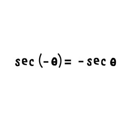 sin cos tan equation formula_even odd identities_sec formula