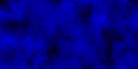 watercolor background concept design background with smoke, watercolor painted mottled blue background with vintage grunge, blue brush painted old grunge texture, Smoke in the dark blue texture.