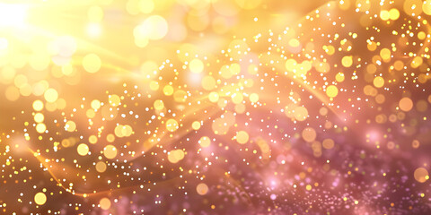 Abstract Christmas pink background with bokeh, space for text, banner for website