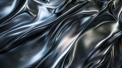 Fototapeta premium Abstract Background, metallic textured surfaces in shades of stainless steel and anodized aluminum, evoking a sleek and contemporary atmosphere with smooth, polished textures.