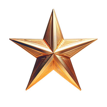recommend clip art: Golden christmas star isolated on cutout background. 