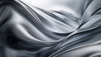 Fototapeta premium Abstract Background, smooth gradient blurs in a monochromatic palette of rich grays blending seamlessly into soft silver, evoking a sophisticated and modern visual experience.