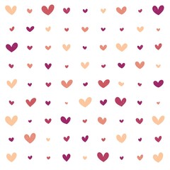 Background Vector Hearts. Seamless abstract pattern. Beautiful texture for textile or paper print.