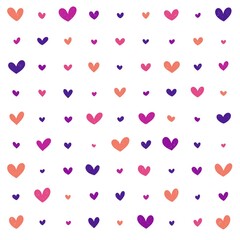 Background Vector Hearts. Seamless abstract pattern. Beautiful texture for textile or paper print.