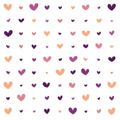 Valentine's Day. Background Vector Hearts. Seamless abstract pattern. Beautiful texture for textile or paper print.