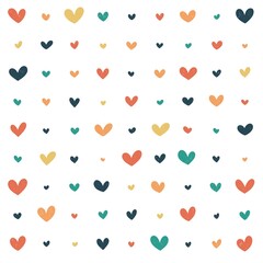 Valentine's Day. Background Vector Hearts. Seamless abstract pattern. Beautiful texture for textile or paper print.