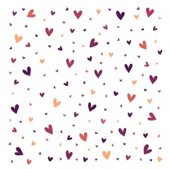 Valentine's Day. Background Vector Hearts. Seamless abstract pattern. Beautiful texture for textile or paper print.