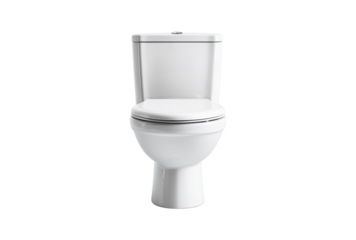 toilet bowl isolated on transparent background, cut out