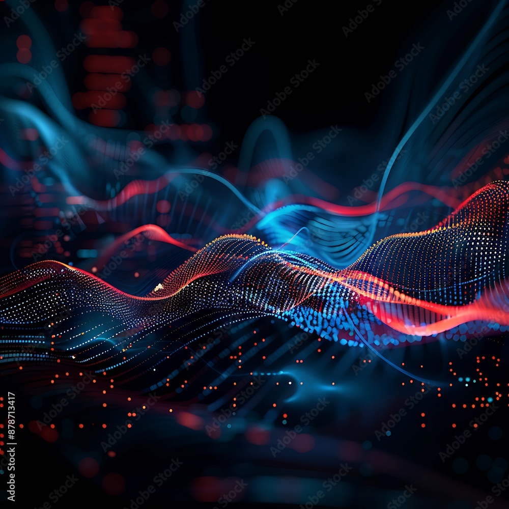 Poster digital background. can be used in the description of network abilities, technological processes, di