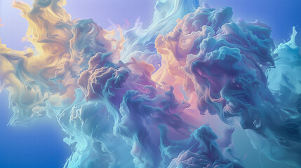 Abstract colorfull cloudscapes, ethereal scenery